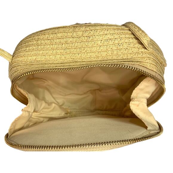 Y2K Bohemian Round Woven Natural Straw Shoulder Bag - Picture 7 of 10